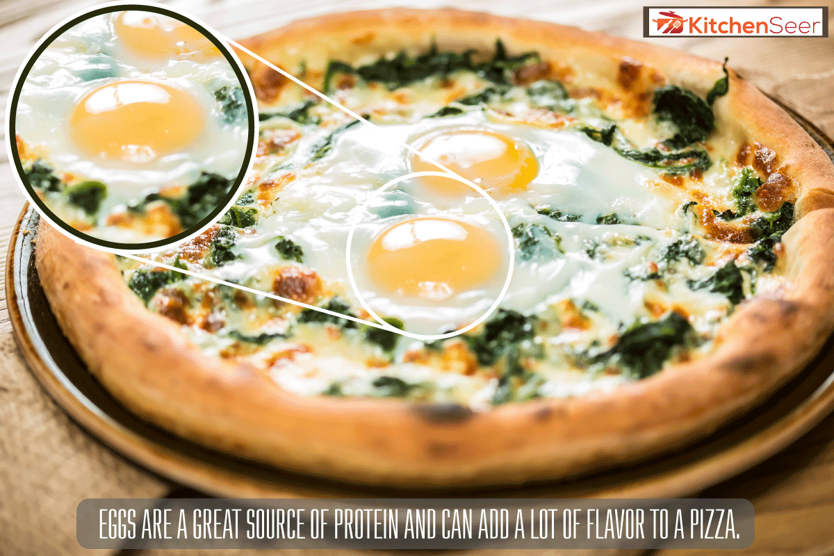 玛格丽塔披萨和芝麻菜和鸡蛋当早餐, Can You Put An Egg On A Pizza? [Inc. Frozen Pizza]